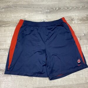 Cleveland‎ Indians Shorts Mens Large Blue Red MLB Baseball Nike Team Athletic